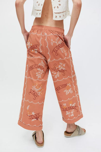 Kimchi Blue State Flower Pant - Small