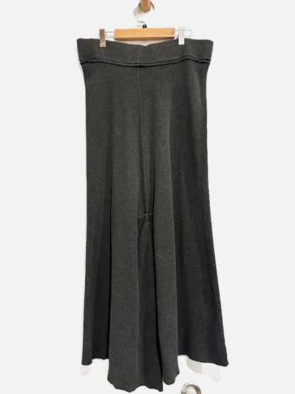 Cabi Grey Waffle Knit Maxi Skirt - Small