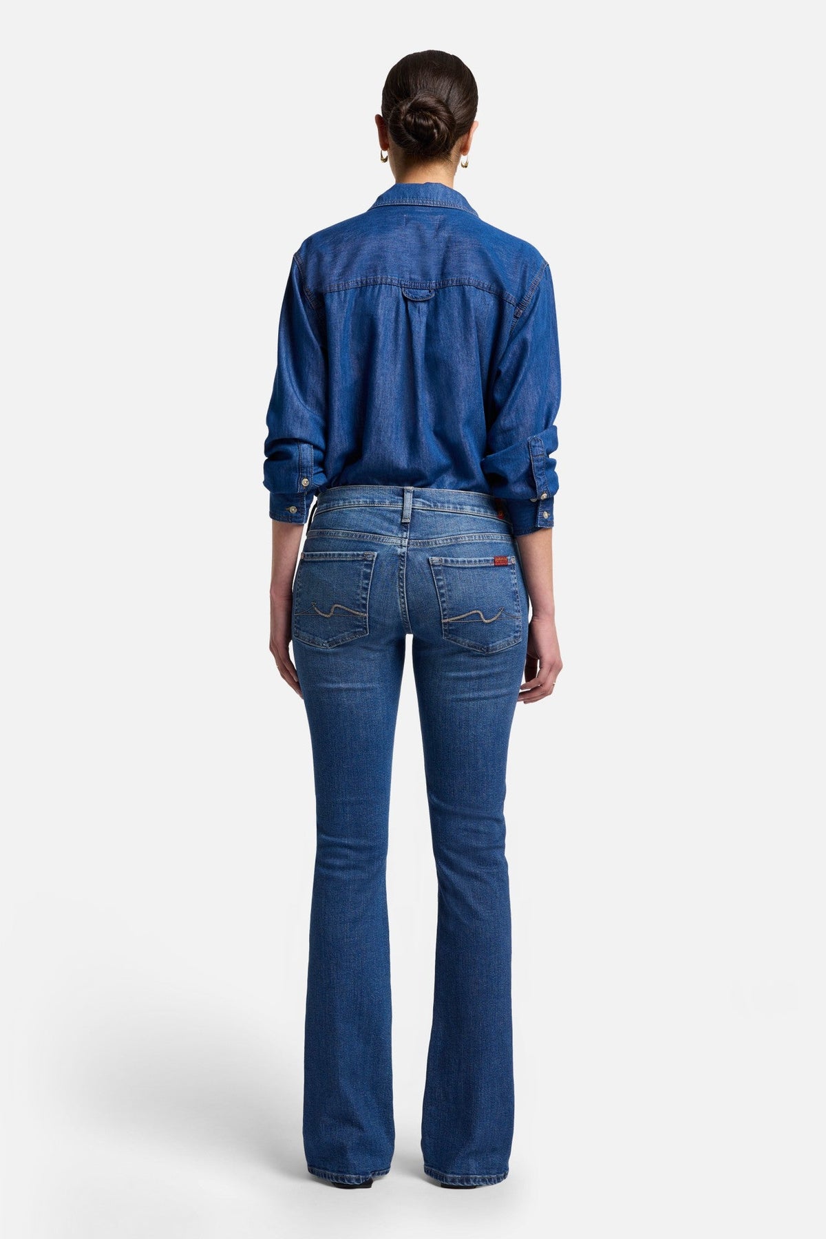 7 For All Mankind Original Bootcut Jean in New York Dark - 24