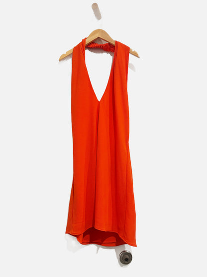 Show Me Your Mumu Jasmine Halter Mini Dress in Bellini - Small