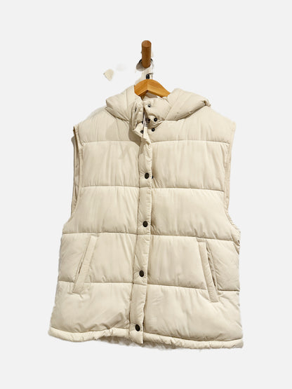 American Eagle NWT Oversized White Puff Vest - Small