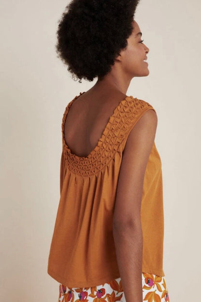 Anthropologie Maeve Justine Smocked Top - XS