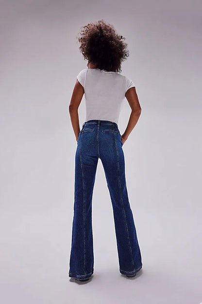 Free People Curvy Mona Split Hem Jeans - 26