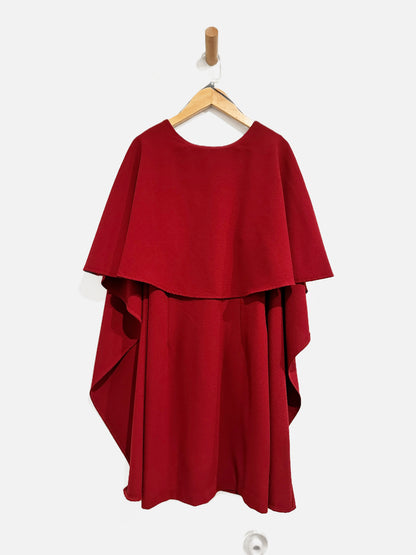 Lulus Red Cape Mini Dress - Medium