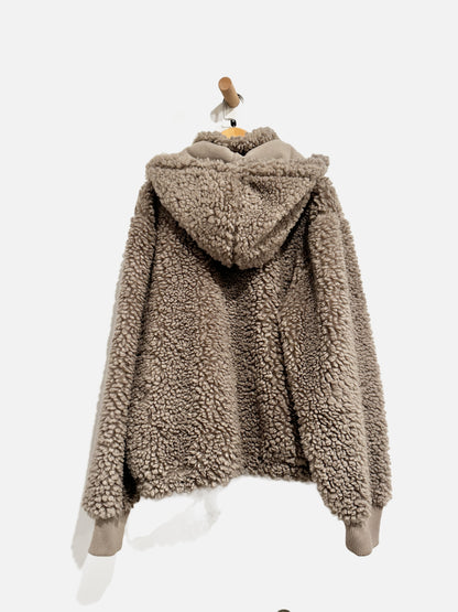 Abercrombie & Fitch Grey Sherpa Hoodie - XL