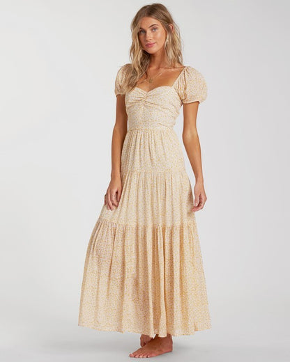 Billabong Sunrise Maxi Dress in Mimosa - Small