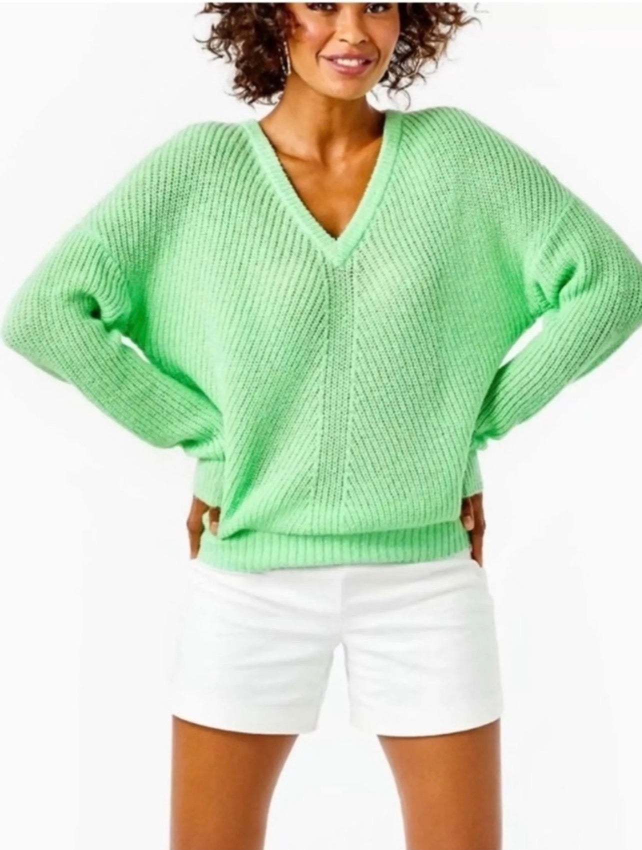 Lilly Pulitzer Kasmina Sweater in Patina Green - Small