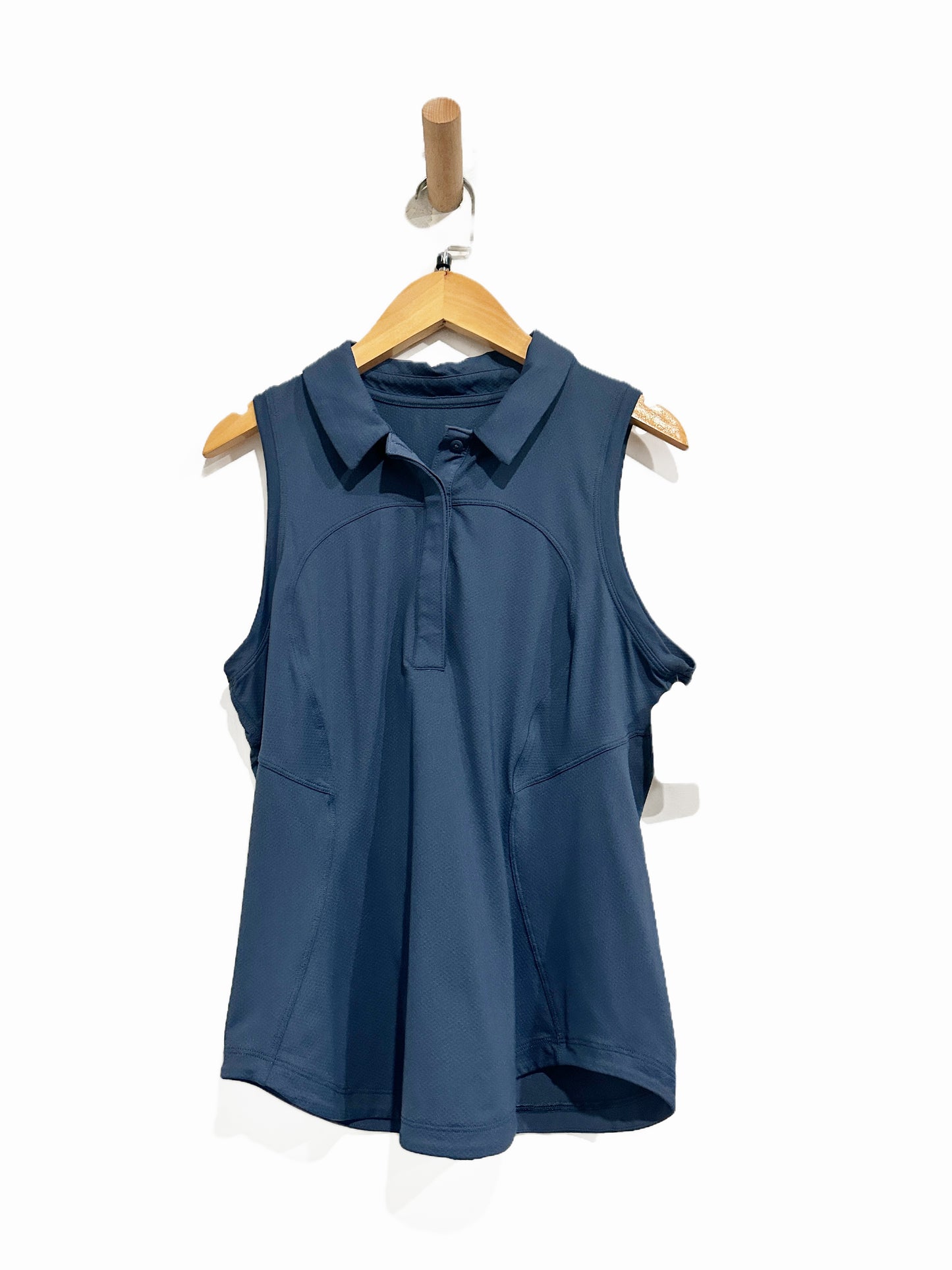 Lululemon Quick-Drying Sleeveless Polo Shirt in Mineral Blue - 6