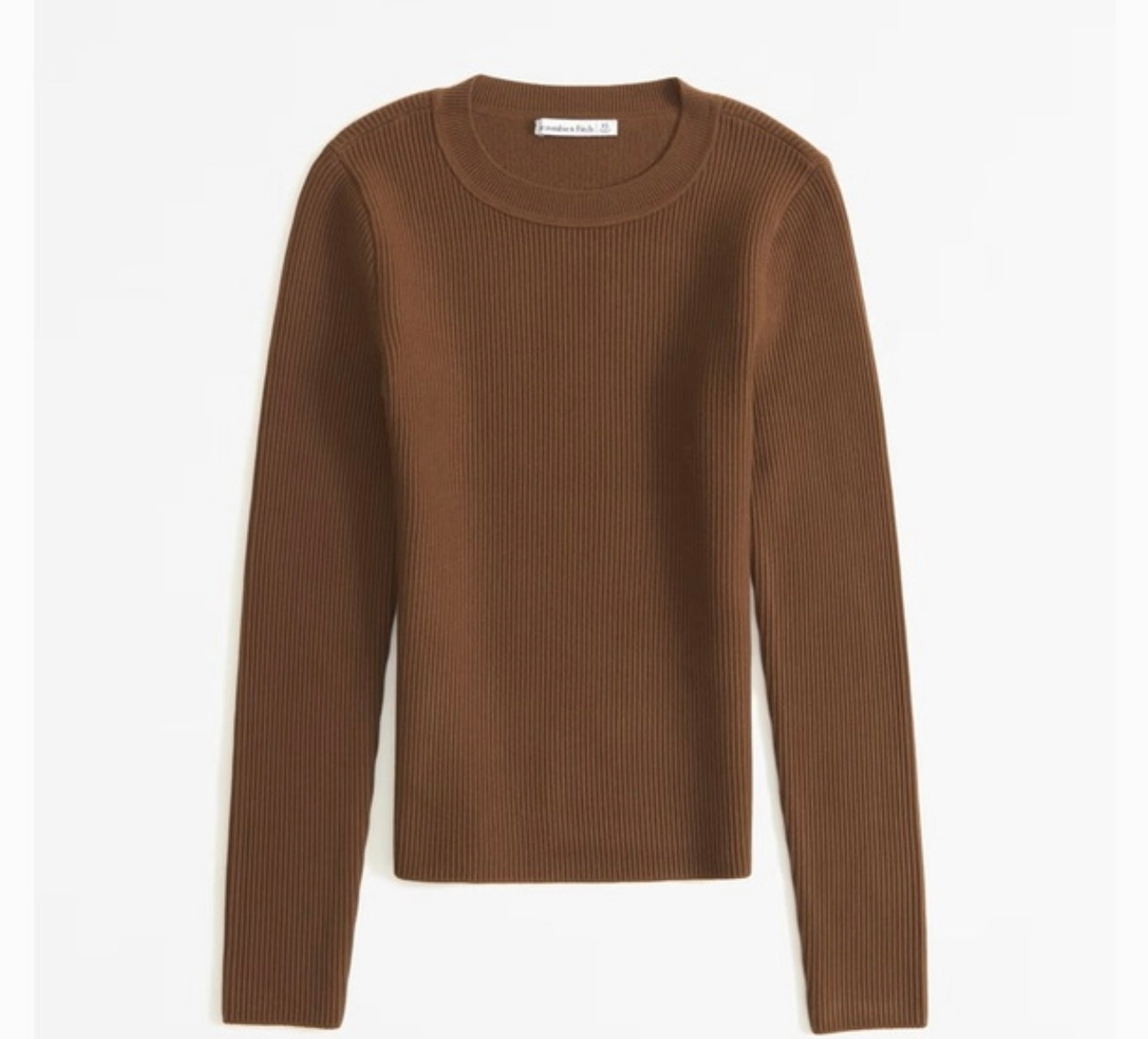 Abercrombie & Fitch Brown Ribbed LS - Large