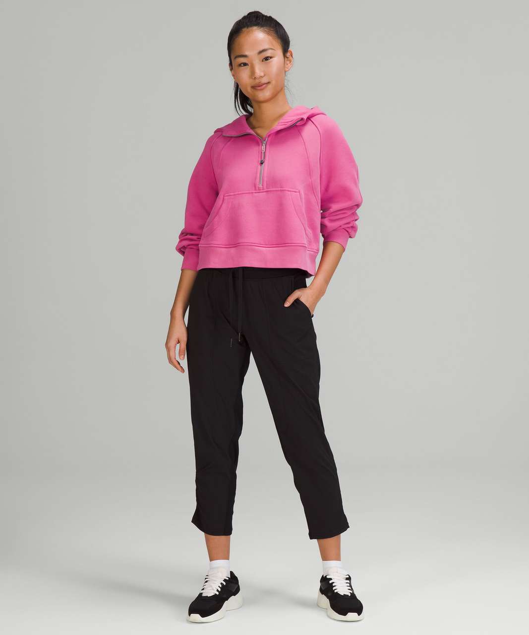 Lululemon Scuba Oversized Half-Zip Hoodie in Pink Blossom - XS/S