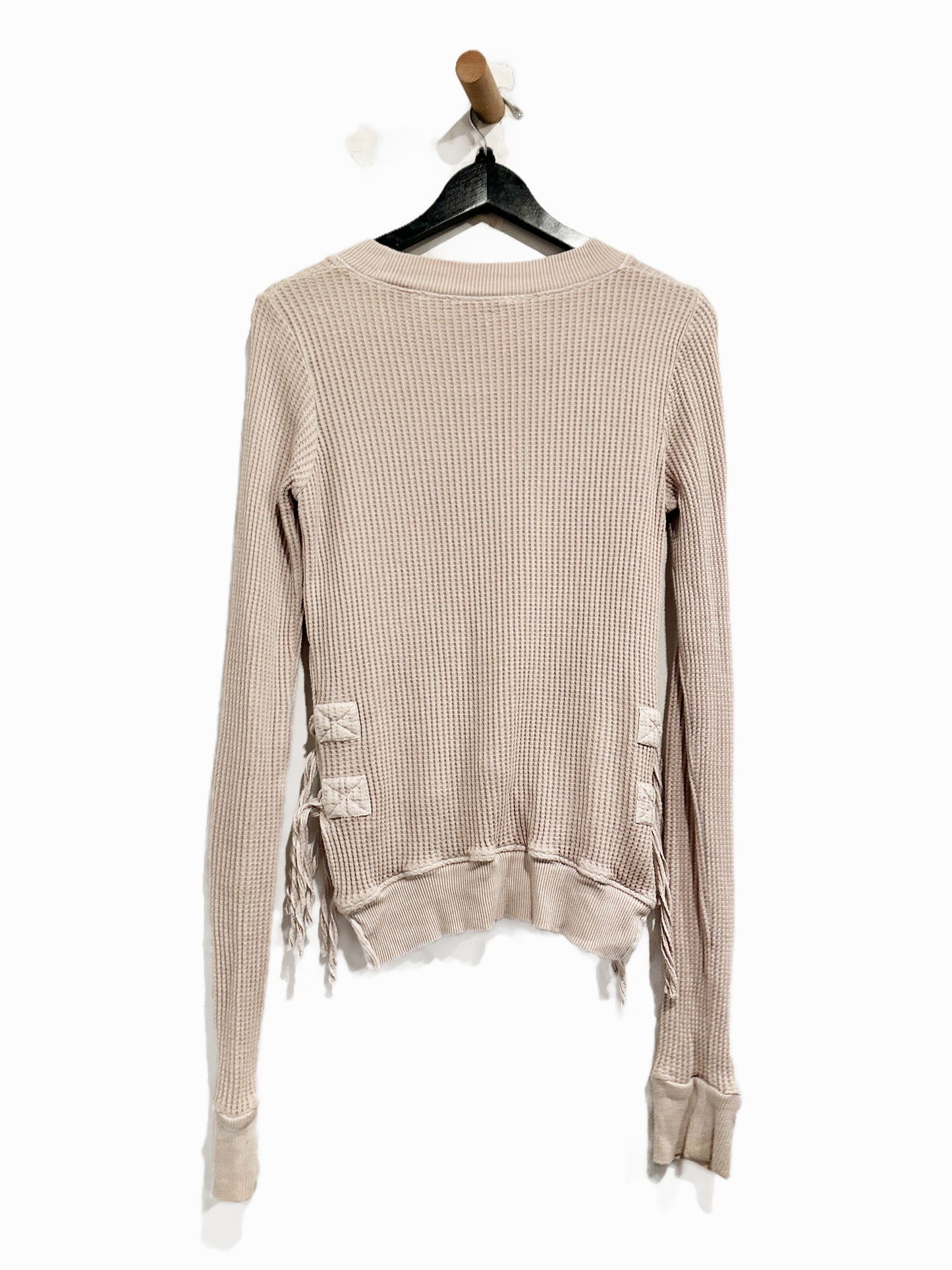 Free People Cropped Interlaken Thermal Top - Small