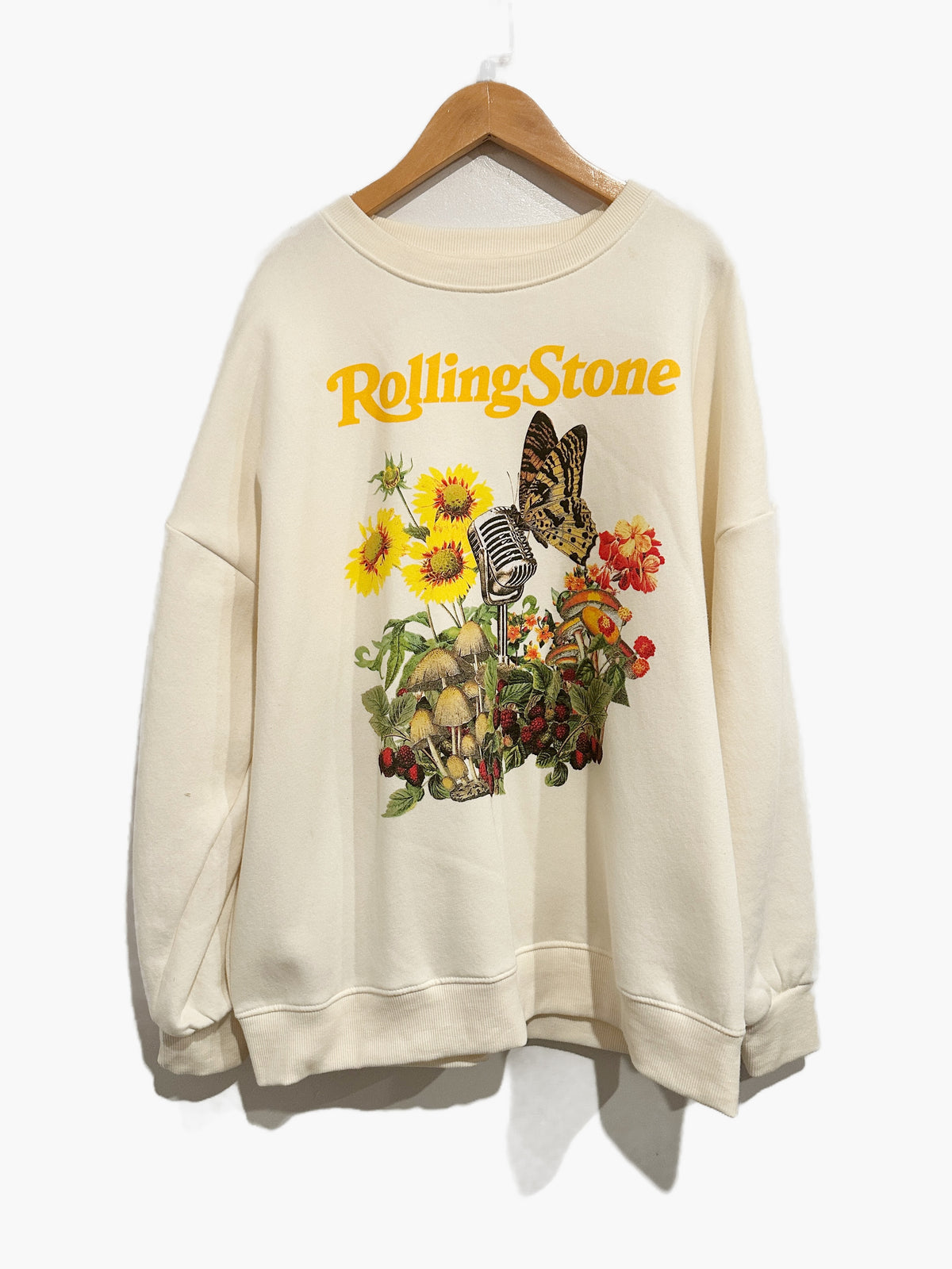 Rolling Stones Butterfly Crewneck Sweatshirt - Medium