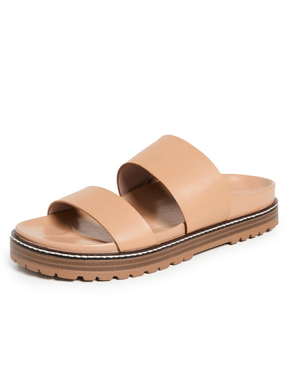 Madewell Preston Sporty Slides in Desert Camel - 8.5