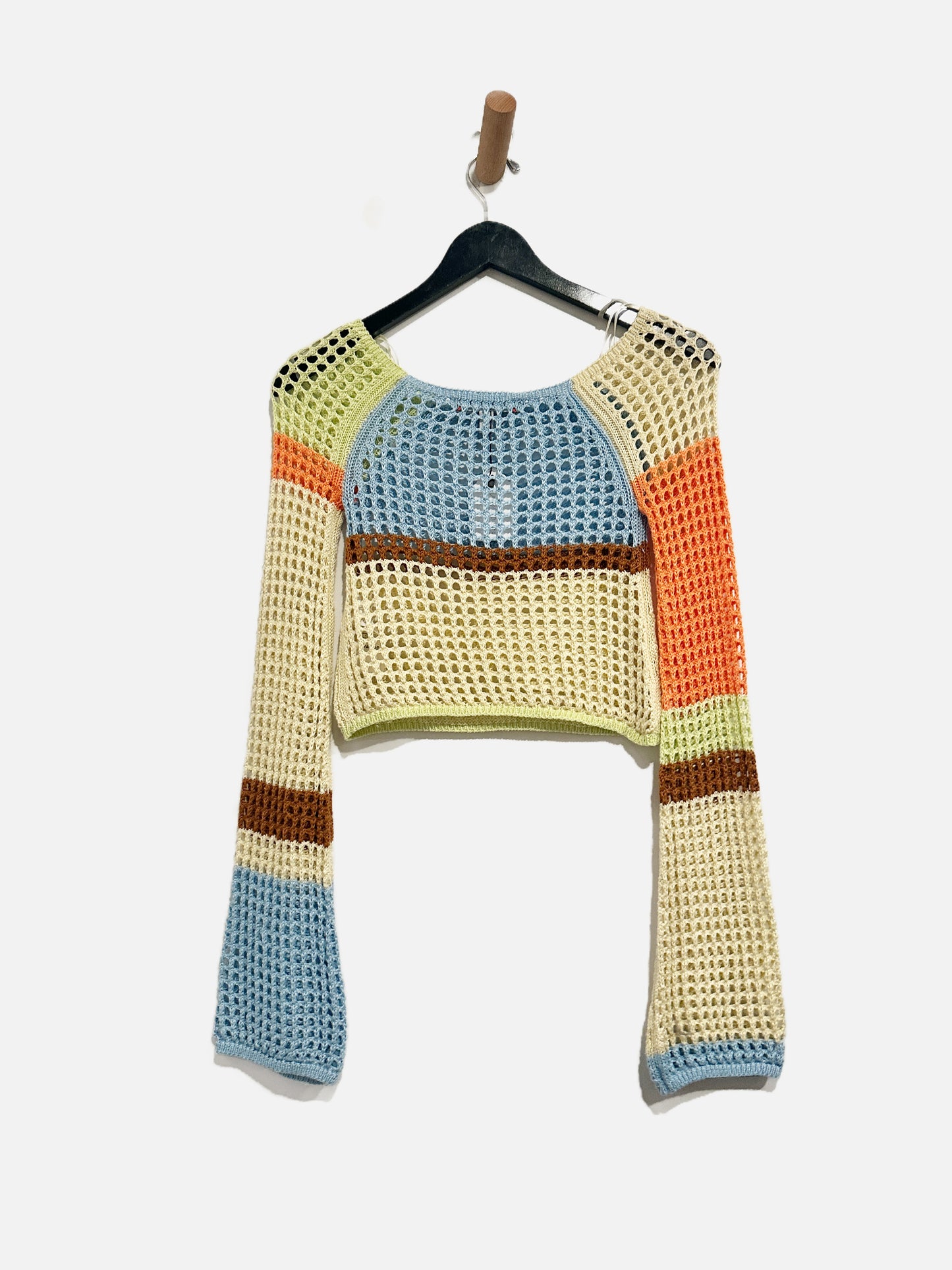 Urban Outfitters Colorblock Open Knit Sweater - XS