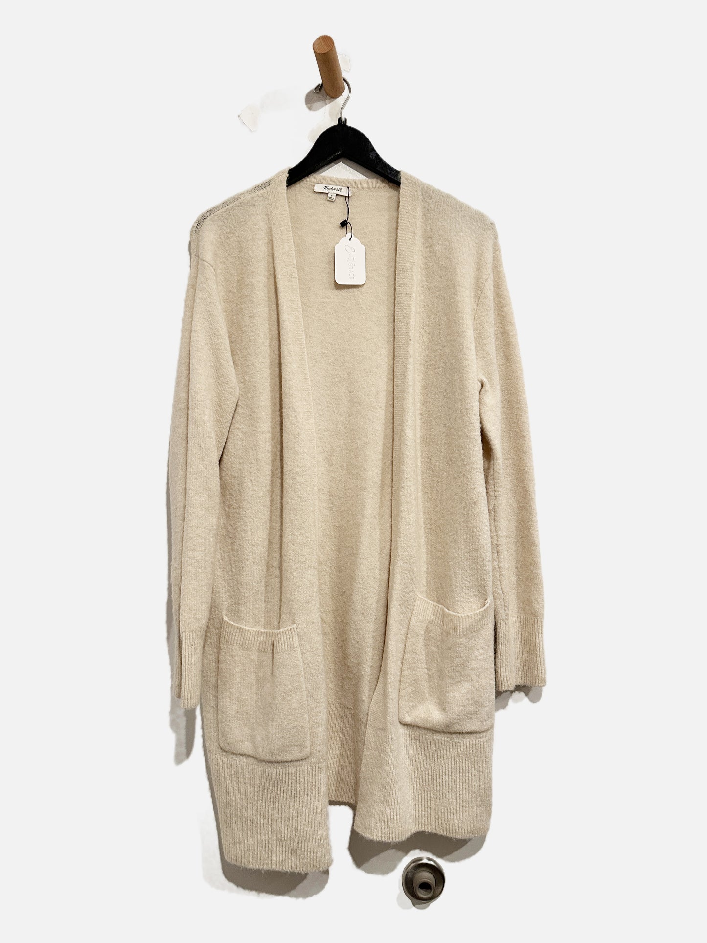 Madewell Cream Wool Blend Long Cardigan - Small