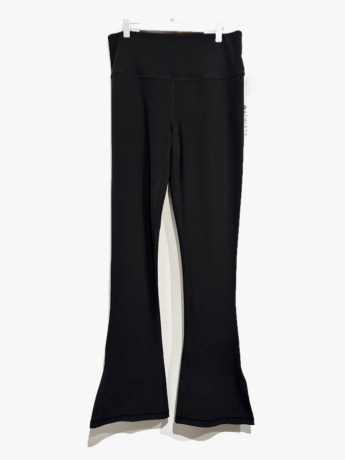 Athleta NWT Elation Split Slim Flare Pants in Black - Large