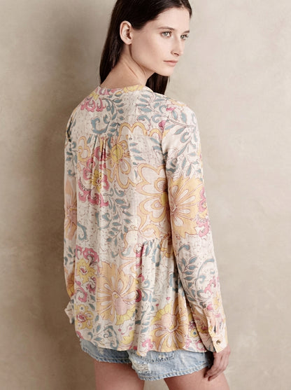 Anthropologie Maeve Laiken Floral Tunic - 8P