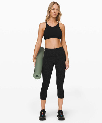 Lululemon Wunder Under Crop Full-On Luxtreme 21" in Formation Camo Deep Coal Multi - 4