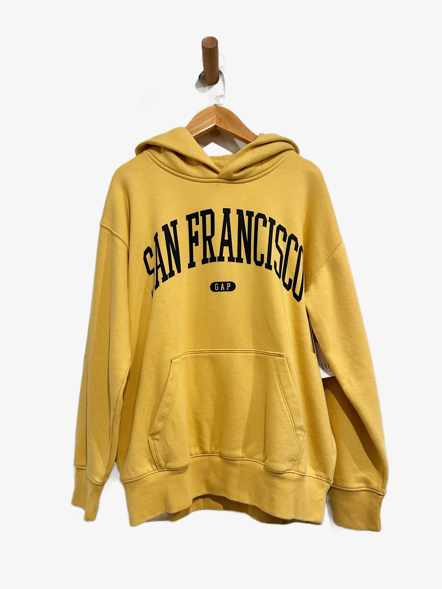 NWT Gap Kids Yellow Graphic Hoodie - 12