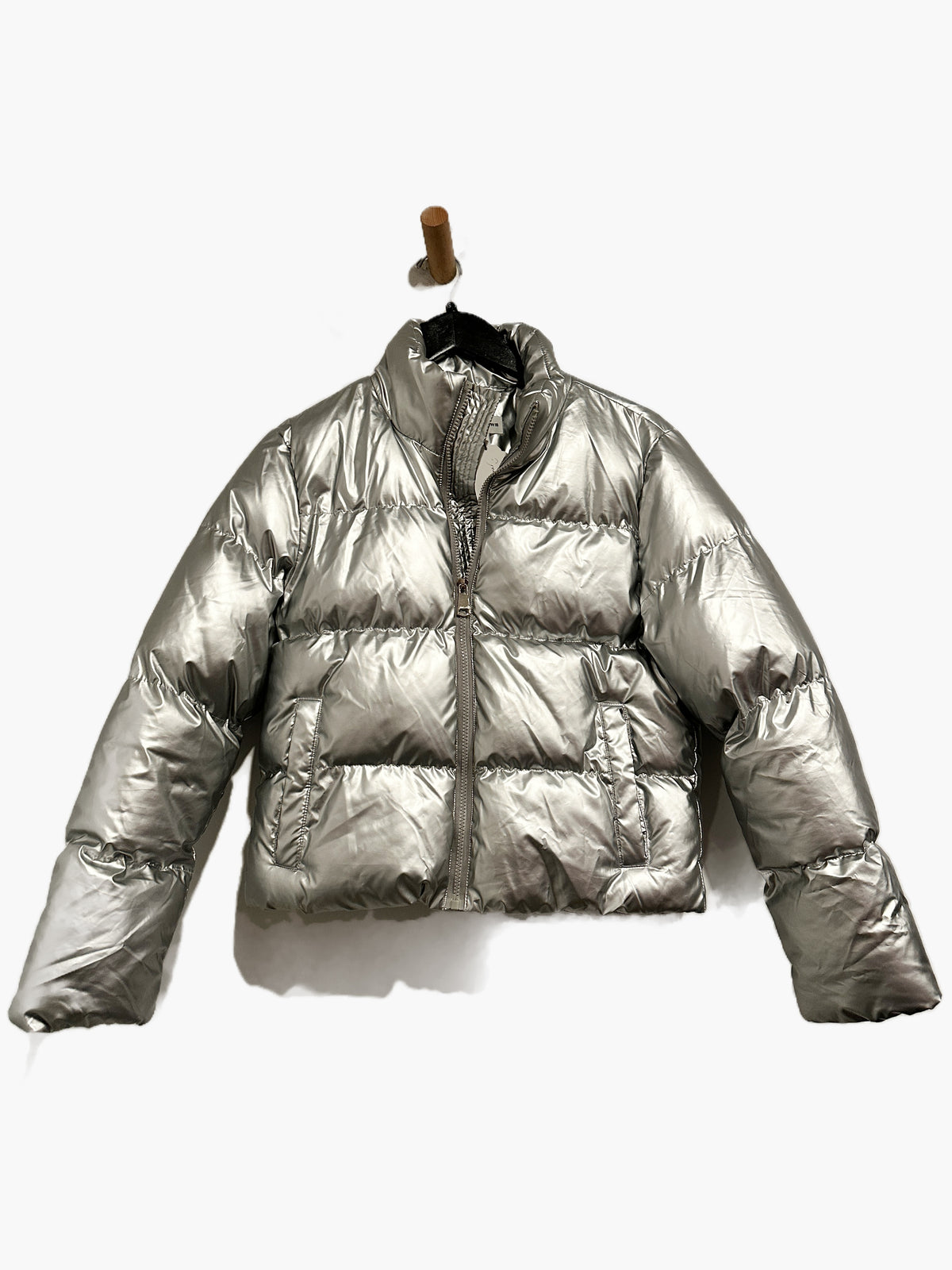 Superdown Missy Puffer Jacket in Silver - XS