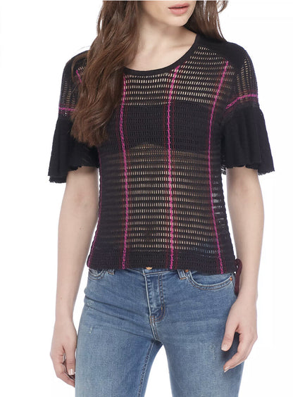 Free People Babes Only Bell Sleeve Sweater Tee - Large