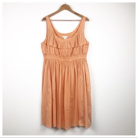 Sundance Orange Gauzy Sundress Size 14