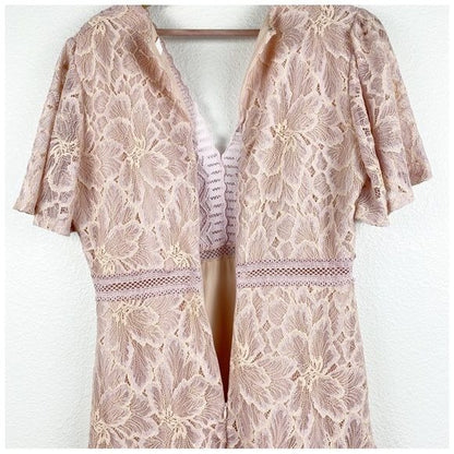 ASTR The Label Pink Lace Dress Size Large