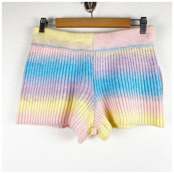 Urban Outfitters Out From Under Rainbow Sweater Short Set - M/L