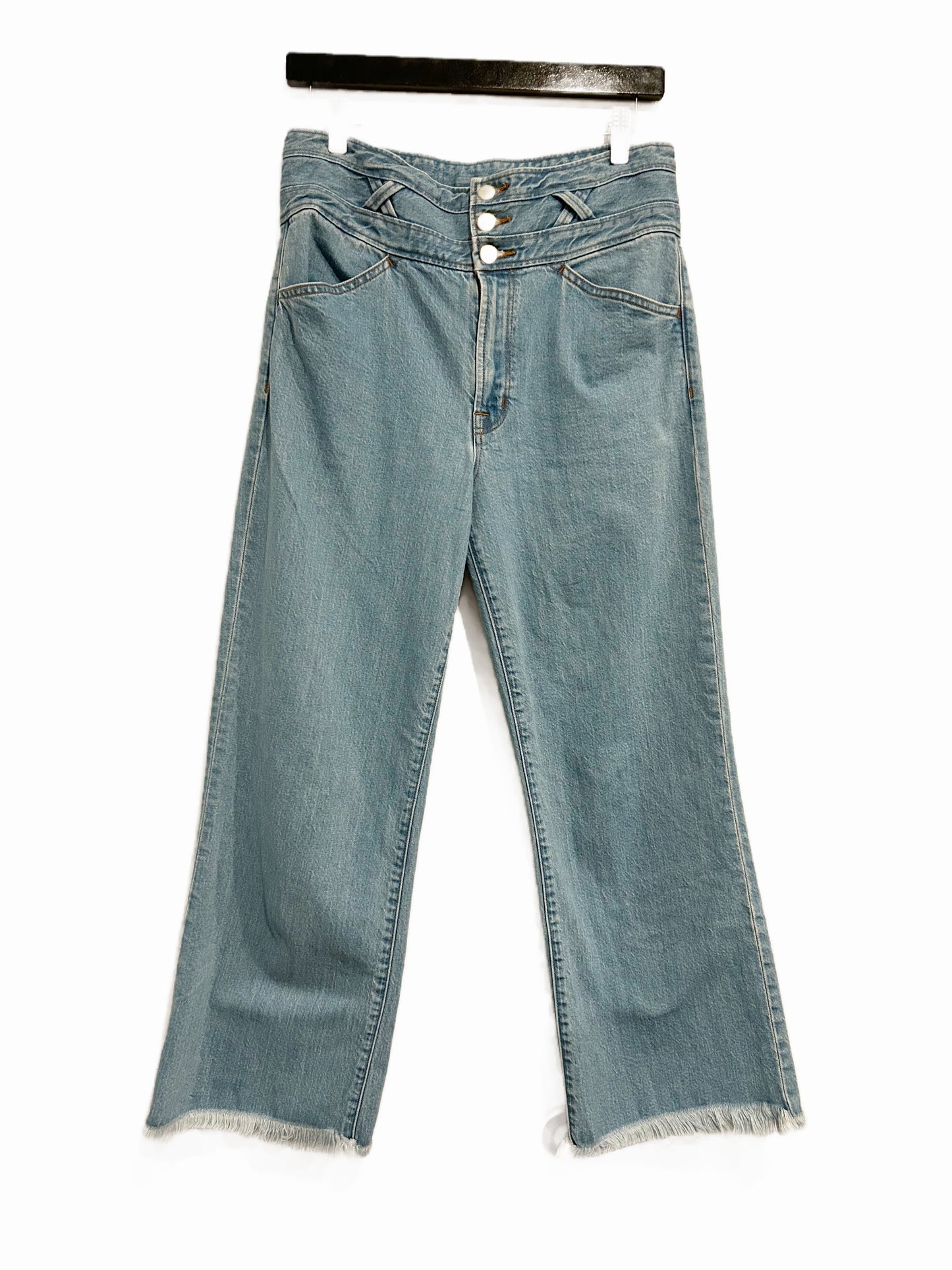 J Brand Sukey Crop Wide Leg Jean in Virtuous- 29