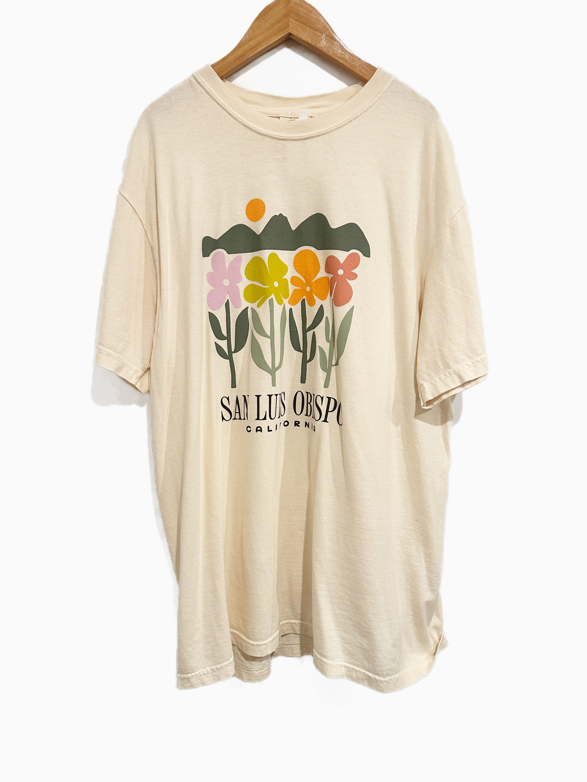 Comfort Colors SLO Flower Tee - Large