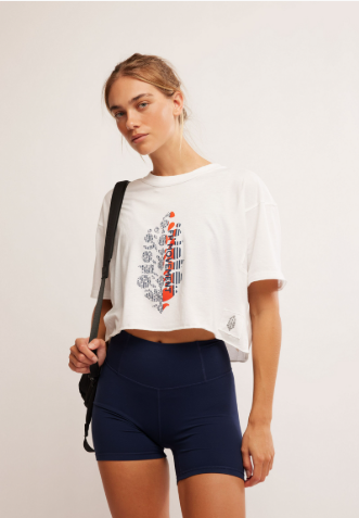 Free People Movement Inspire Logo Tee - Small