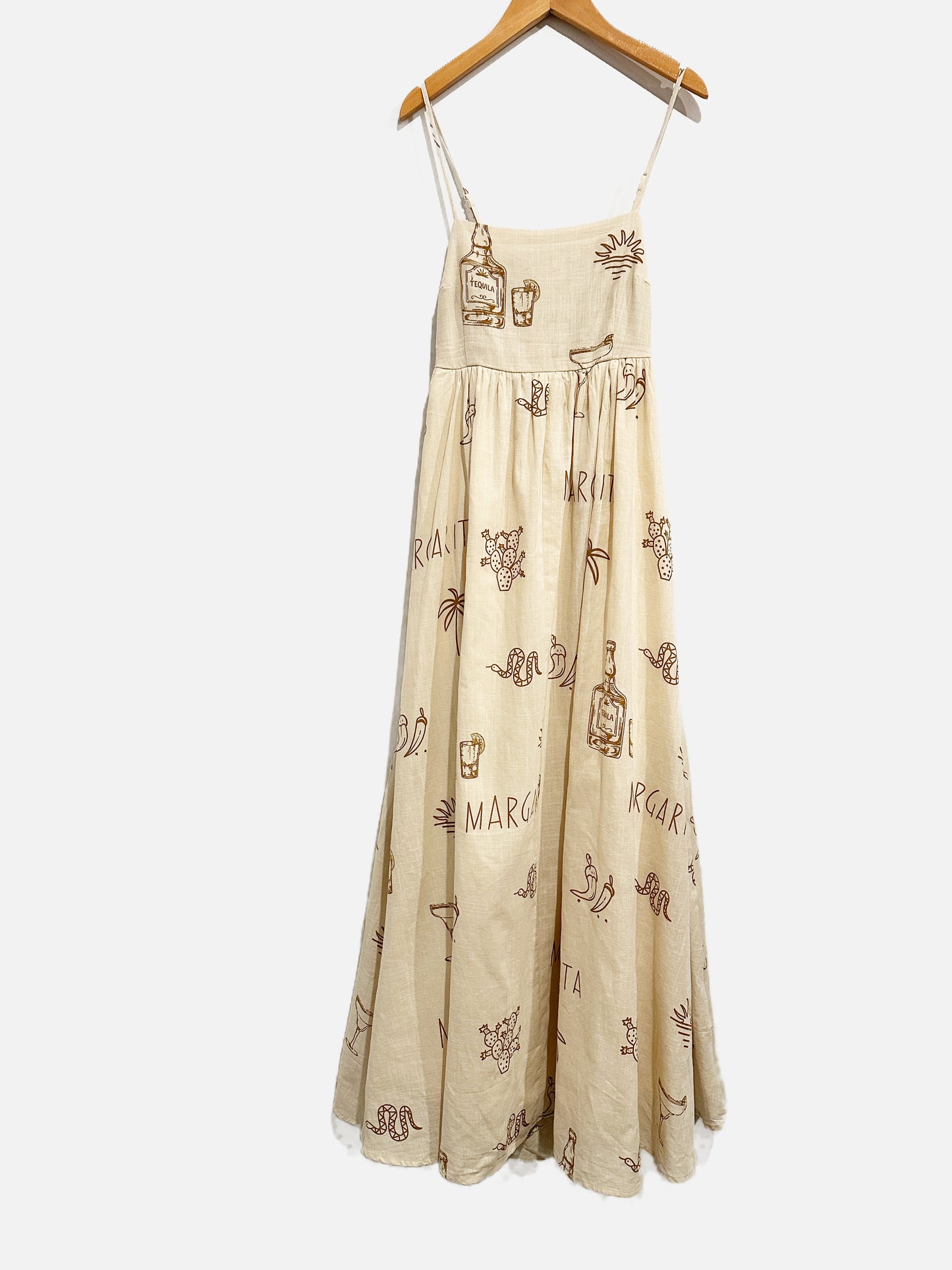By Frankies NWT Cream Margarita Maxi Dress - XS