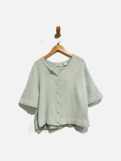 Levi’s Blue Fuzzy SS Cardigan - XL