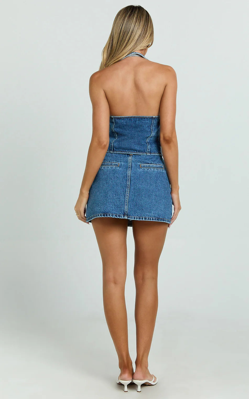 Showpo. NWT Denim Mini Skort - 4