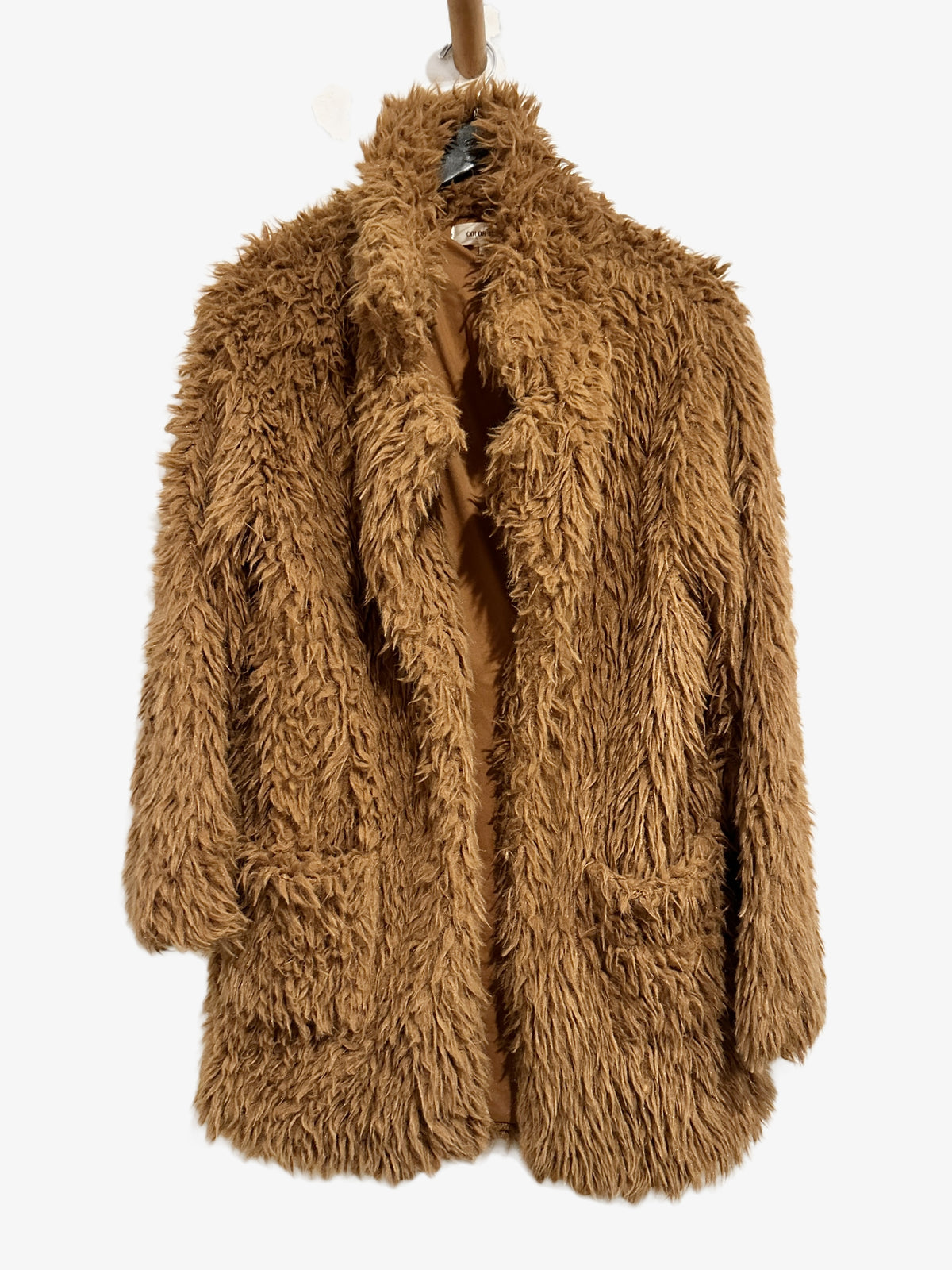 Color Theory Brown Shag Coat - Medium