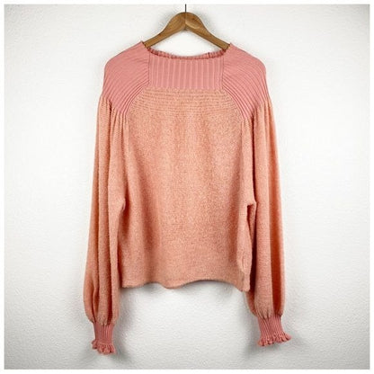 Free People Elderflower Sweater in Peach Size Small