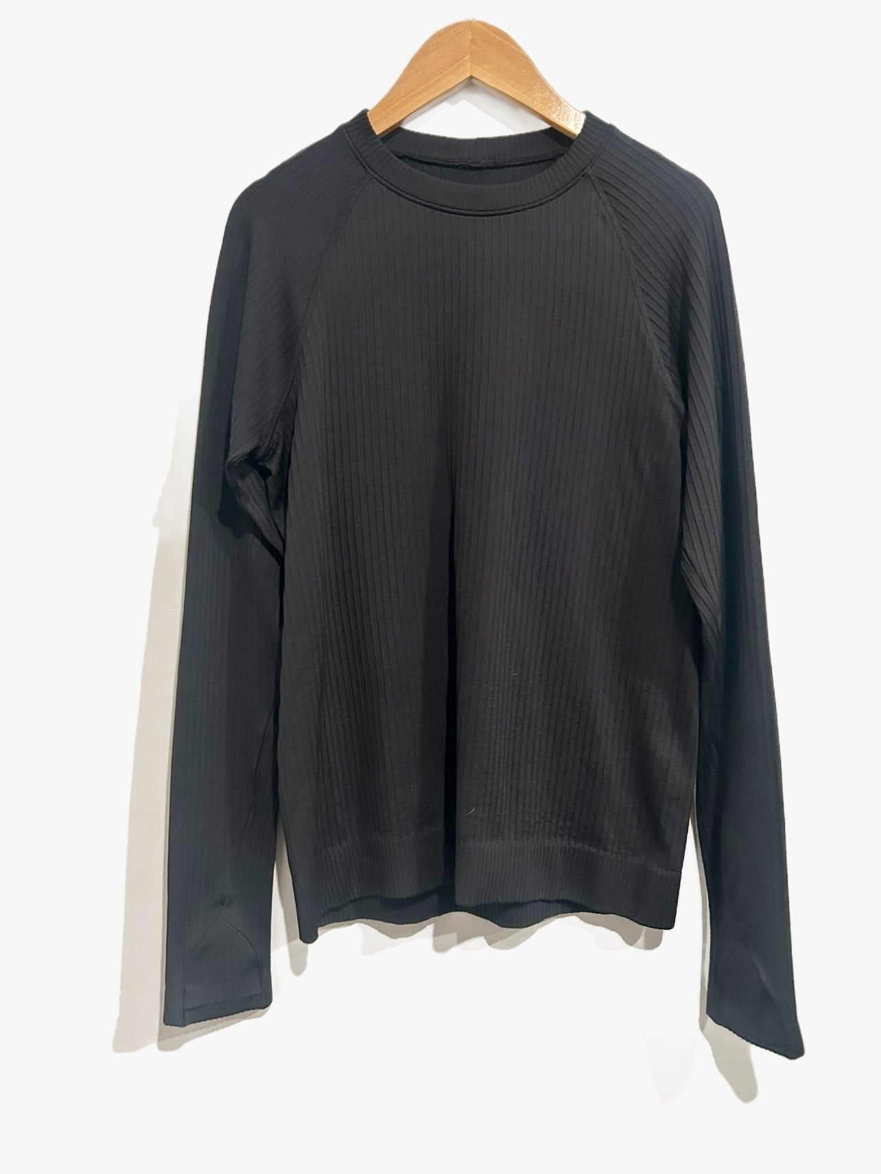 Lululemon Rest Less Pullover in Rib Black