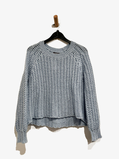 Wooden Ships Blue Chunky Knit Sweater - XS/S