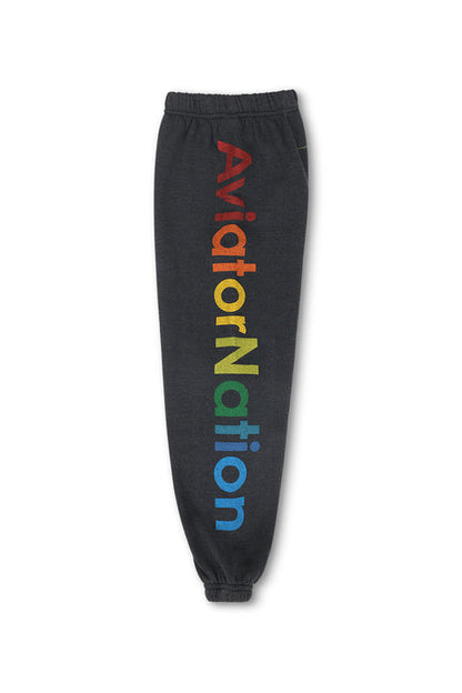 Aviator Nation Kids Grey Sweatpants - 12