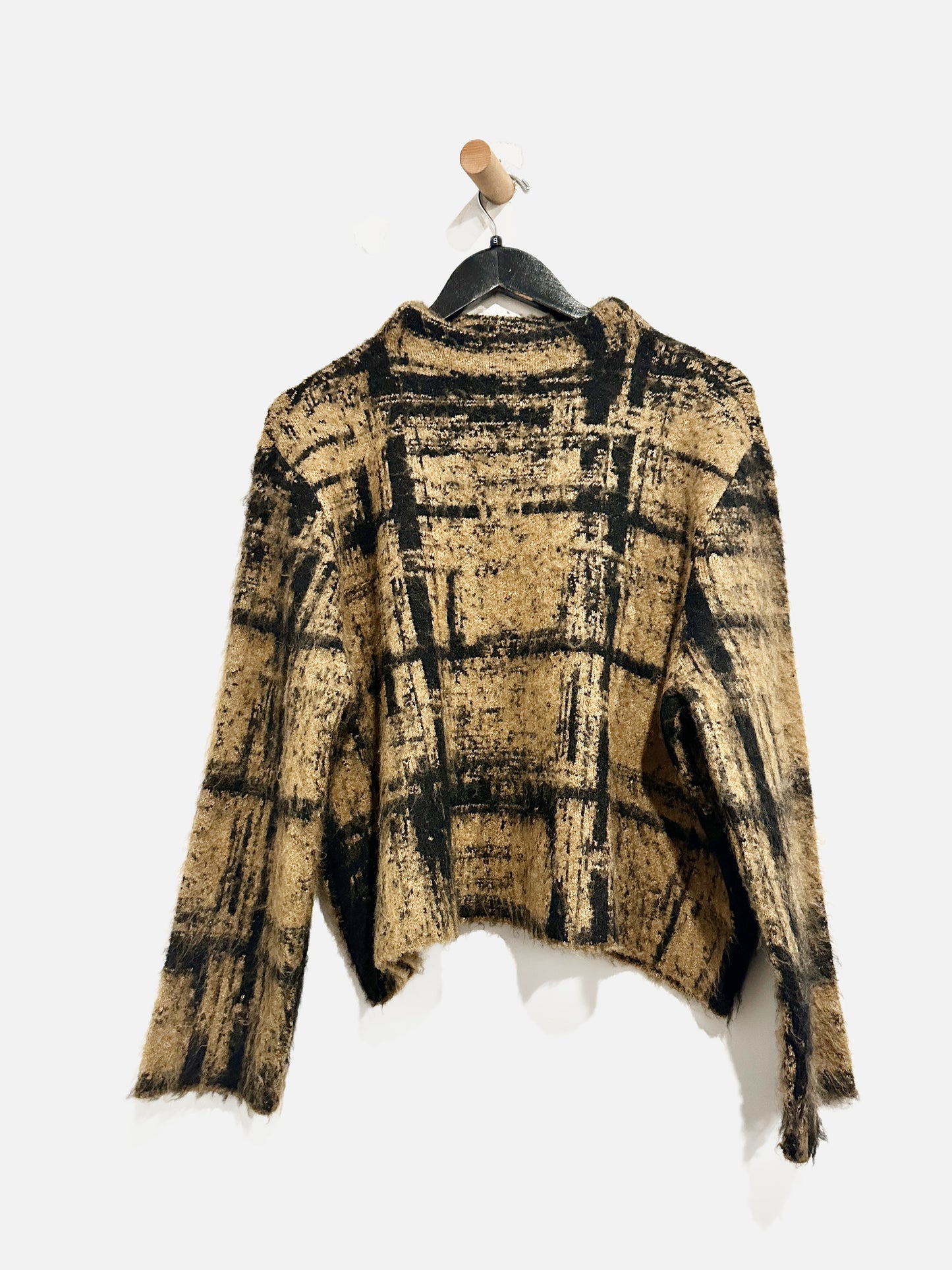 Zara Brown/Black Mockneck - Small