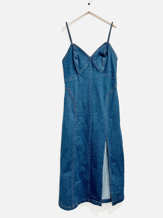 House of Harlow Denim Midi Dress - Medium