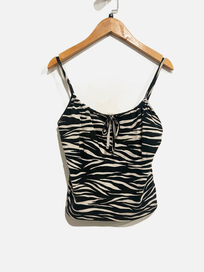 John Galt Black Zebra Tank - OS