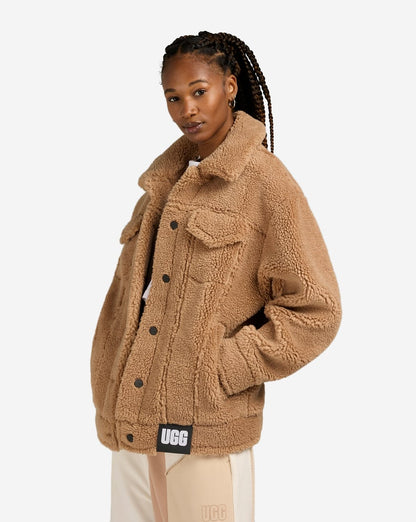 Ugg Brown Shearling Coat - Small