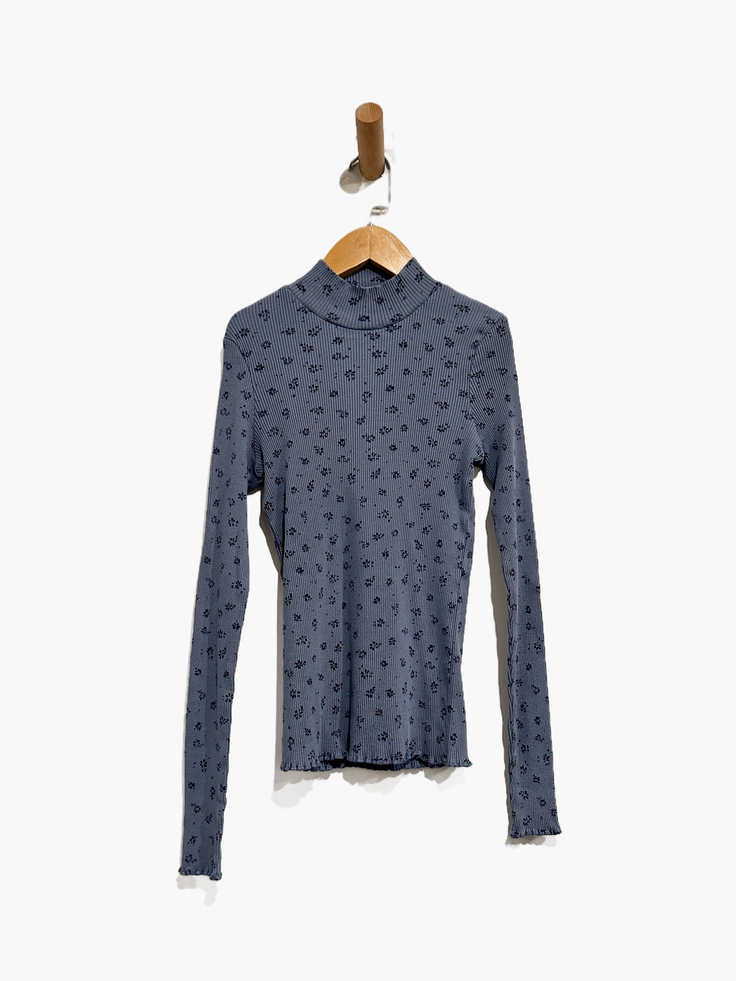 MNG Kids Blue Floral Mockneck - 13/14