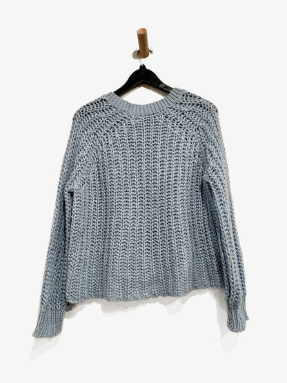 Wooden Ships Blue Chunky Knit Sweater - XS/S