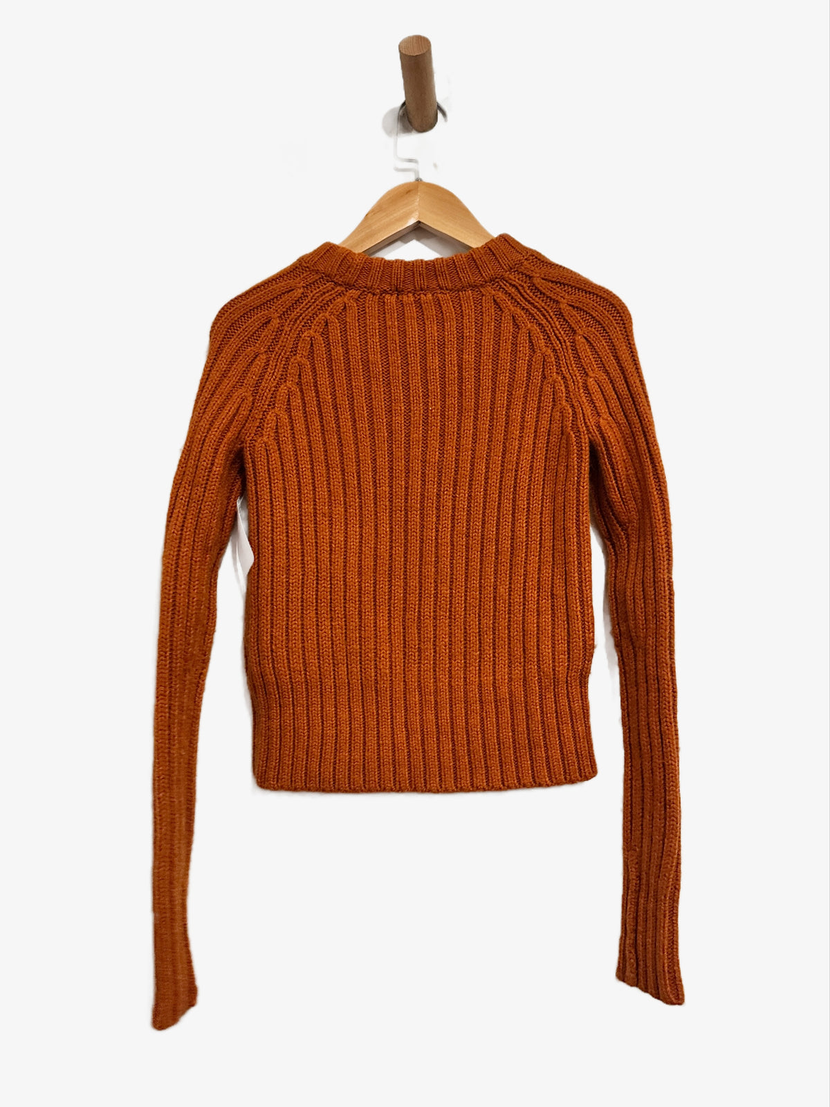 Uniqlo Orange Ribbed Sweater