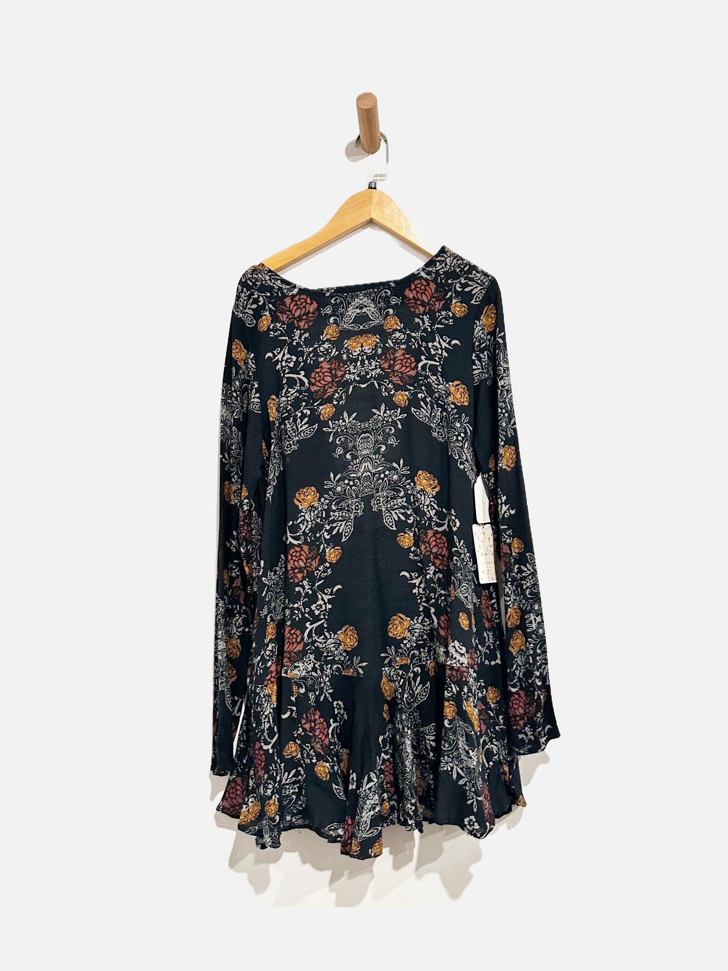 Free People NWT Smooth Talker Tunic in Raven Combo - XS