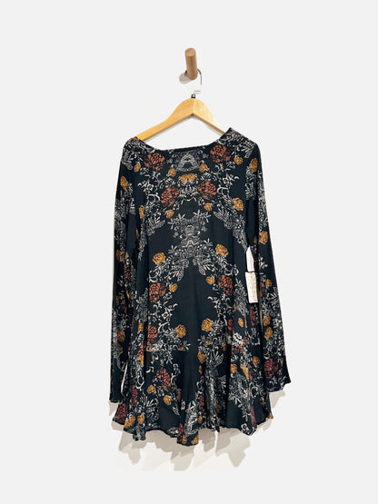 Free People NWT Smooth Talker Tunic in Raven Combo - XS