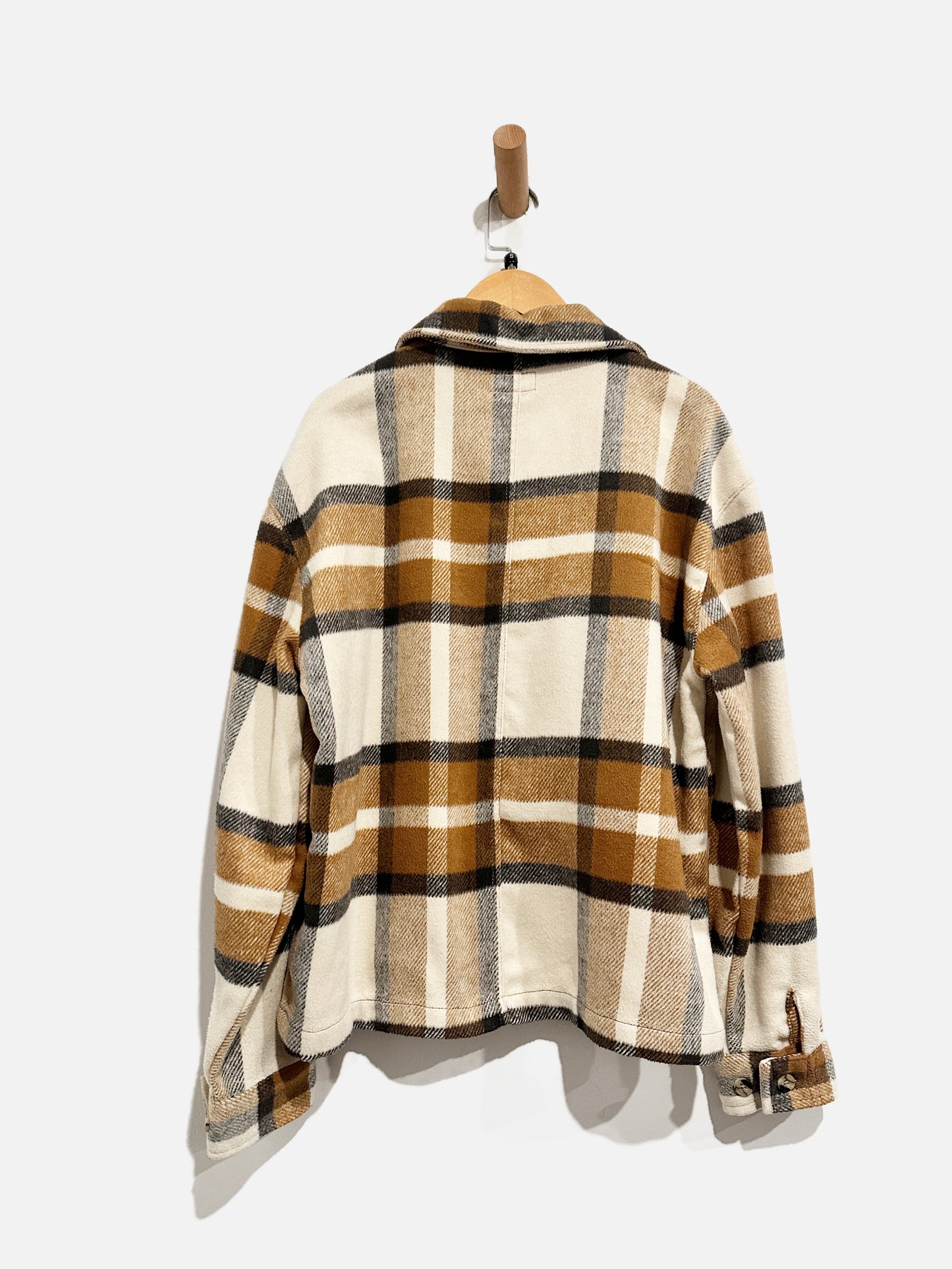 Brixton Bowery Brown Plaid Flannel - Small