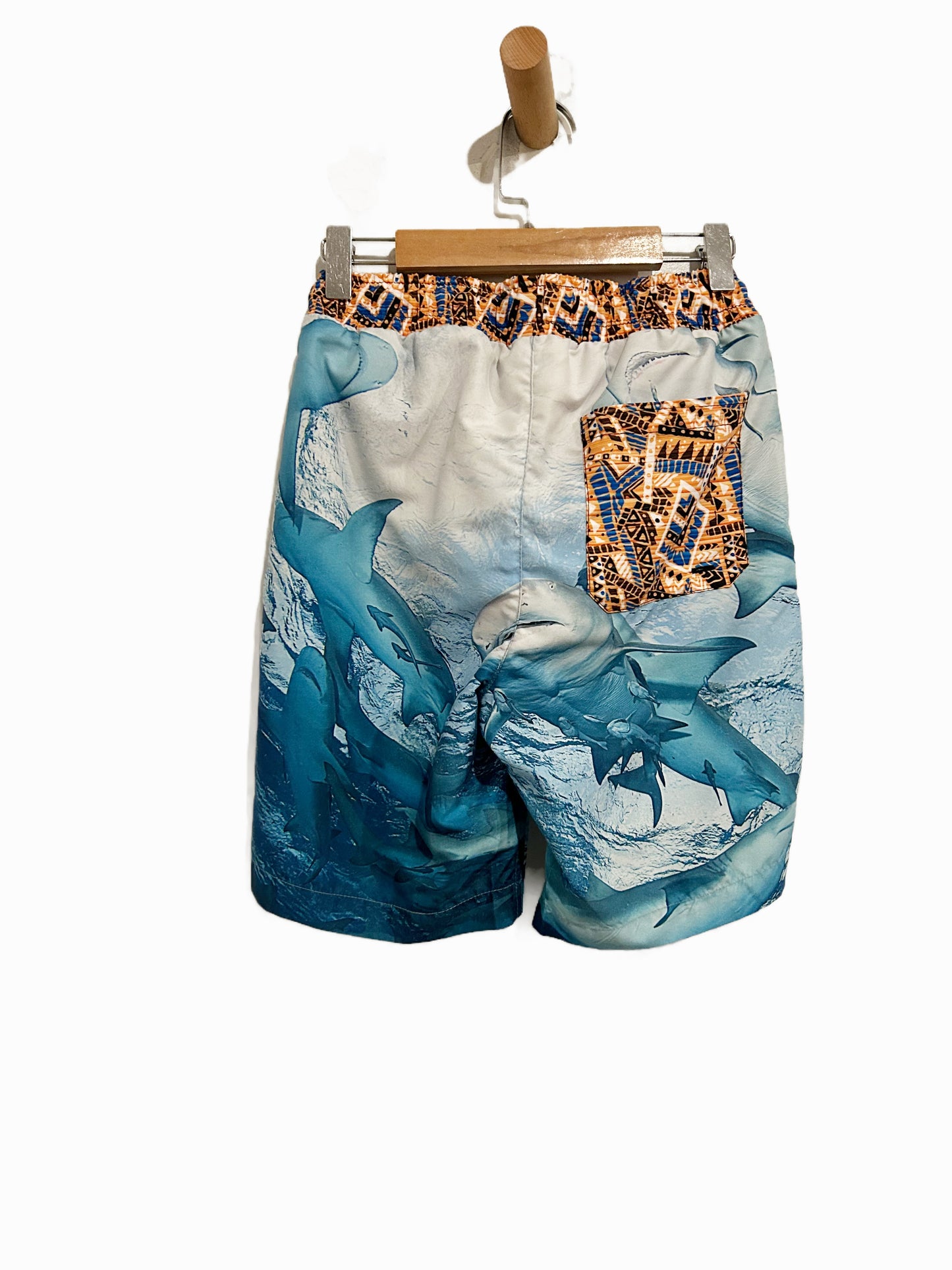 Kids These Days Shark Print Board Shorts - 10